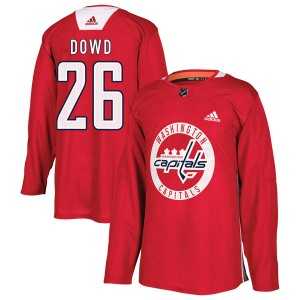 Mens Washington Capitals #26 Nic Dowd Adidas Authentic Practice Jersey - Red Dzhi->washington capitals->NHL Jersey